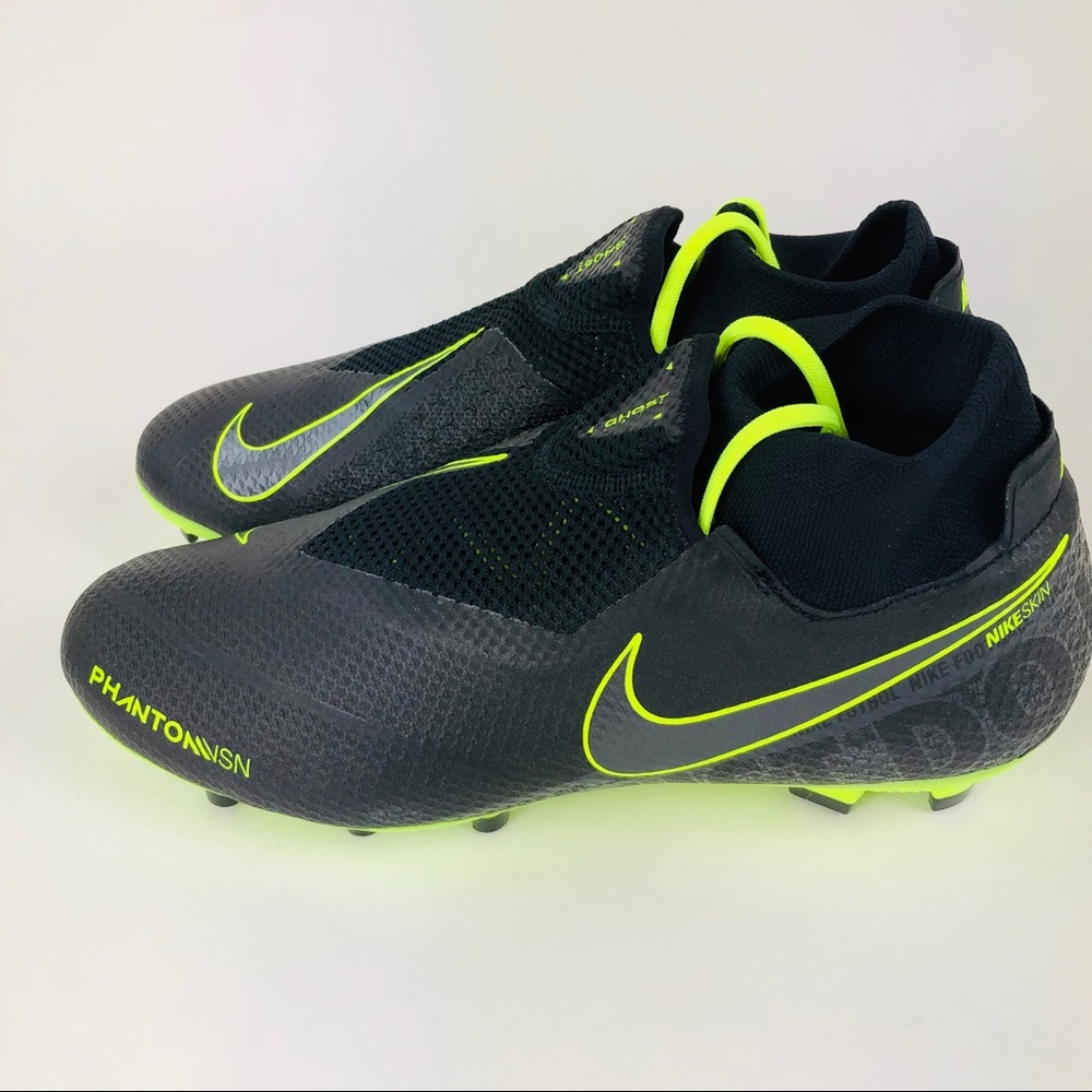 Nike Phantom Vision Pro Soccer Cleats Black Volt - Picture 3 of 6